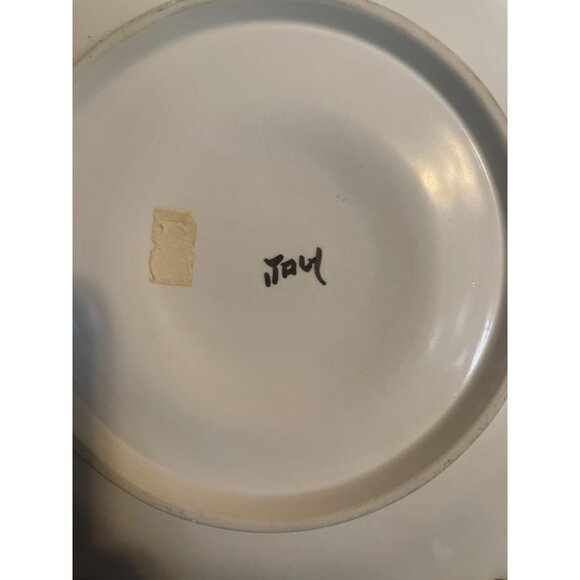 Sunflower Ceramic Decorative Plate Made In ITALY Serving Pottery 10" Diameter - Picture 10 of 11